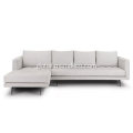 Modern Fabric Sectional Sofa Parker Coconut White Fabric Left Sectional Sofa Manufactory